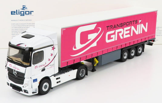 Mercedes Benzメルセデスベンツ Actrosアクトロス 2 1848 2018 Truckトラック Telonatoテロナート Grenin Transports  / ELIGOR 1/43 トラック商用車