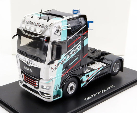 MANマン TGX 18.640 GX 2020 Tractor Truckトラクター 2ASSI N 25 Luxo Sport Racing White Green Blackホ / ELIGOR 1/43 ミニカー