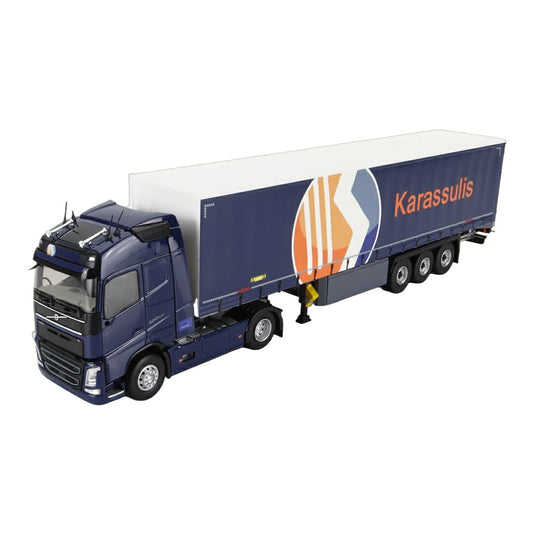 VOLVOボルボ FH4 500 2020 TRUCKトラック TELONATO KARASSULIS TRANSPORTS ブルー / ELIGOR 1/43 トラック商用車