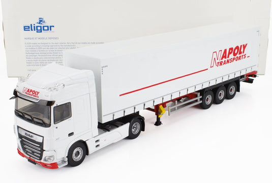 DAFダフ XF 460 MY17 2017 Truckトラック Telonatoテロナート Napoly Transports Whiteホワイト / ELIGOR 1/43 トラック商用車