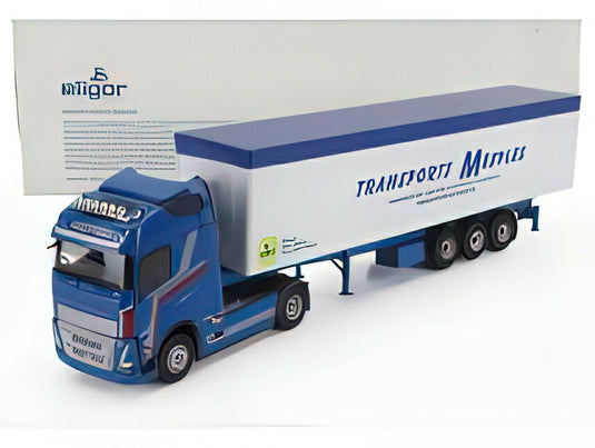 VOLVO  FH4 460 TRUCK CASSONE RIBALTABILE MESPLES TRANSPORTS 2020  BLUE WHITE/ELIGOR 1/43ミニカー