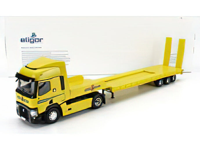 RENAULT  T460 TRUCK PIANALE MORONI TRANSPORTS 2021  YELLOW/ELIGOR 1/43ミニカー