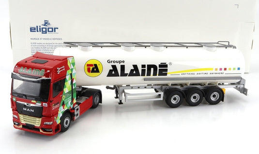 MANマン TGX 18.580 TANKER TRUCK ALAINE TRANSPORTS 2021 レッドホワイト / ELIGOR 1/43 トラック商用車