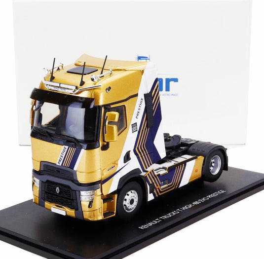 Renaultルノー T480 TRACTOR TRUCK EVO PRESTIGE 2 ASSI 2021 ゴールドホワイトブラック / ELIGOR 1/43 トラック商用車