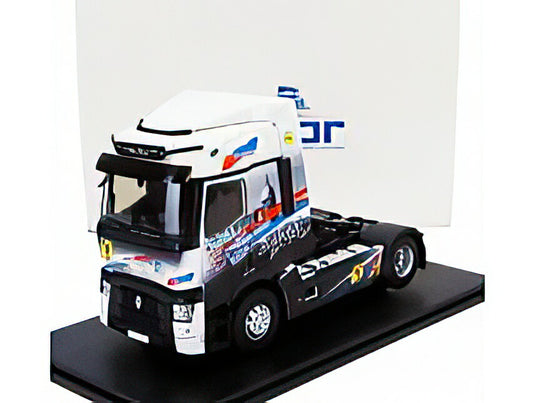 RENAULT T LINE HIGH TRACTOR TRUCK BOULOGNE SUR MER 2 ASSI 2021 BLACK WHITE/ELIGOR 1/43模型ミニカー