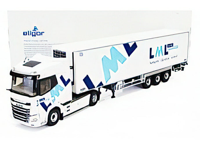 DAF XG+ TRUCK SEMI FRIGO LML TRANSPORTS 2023 WHITE/ELIGOR 1/43模型ミニカー