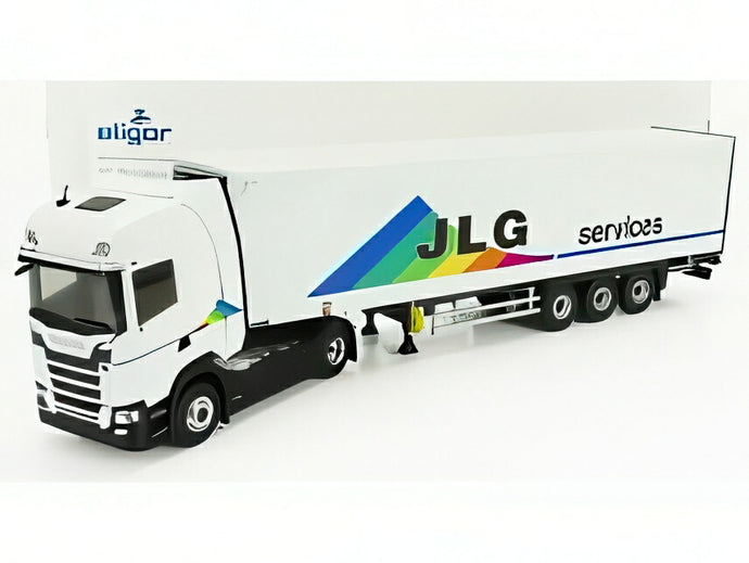 スカニア S500 トラック Semi-Frigo JLG Transports 2018 ホワイト/ ELIGOR 1/43 建設機械模型 ミニカー