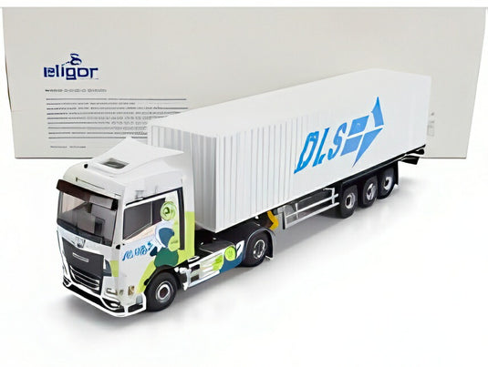 MAN TGX 18.470 カッソナート DLS トランスポート 2021 ホワイト/ ELIGOR 1/43 ミニカー