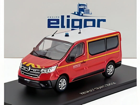 RENAULT トラフィック ミニバス SDIS 04 消防 2024 レッド ホワイト/ ELIGOR 1/43 ミニカー