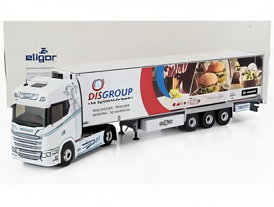 SCANIA S500 セミフリゴトラック CHEREAU TRANSPORTS BLANC DISGROUP 2024 ホワイト/ ELIGOR 1/43 ミニカー