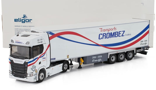 Scaniaスカニア S500 Truck Semi-Frigoセミフリゴトラック Crombez Transportsクロンベトランスポート 2021 ホワイト / ELIGOR 1/43 トラック商用車