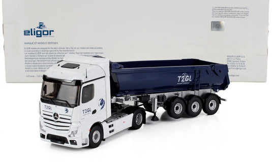 Mercedes Benzメルセデスベンツ Actros 5 1848 Truck Cassone Ribaltabileカッソーネリバルタビレ T2GL Transports / ELIGOR 1/43 トラック商用車