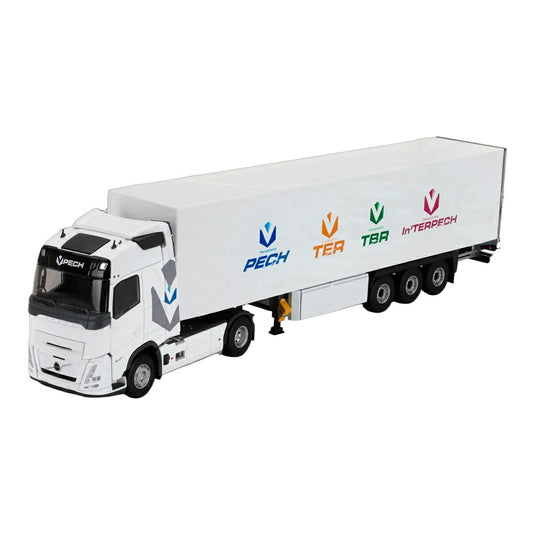 VOLVOボルボ FH AEROエアロ 2024 TRUCKトラック CASSONATO PECH TRANSPORTS ホワイト / ELIGOR 1/43 トラック商用車
