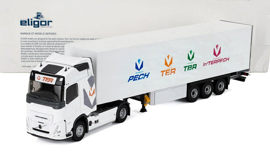 ボルボ FH エアロ トラック TERトランスポート 2024 ホワイト / ELIGOR 1/43 模型