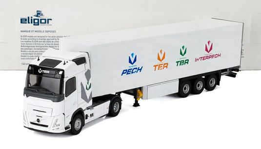 ボルボ FH エアロ トラック TBRトランスポート 2024 ホワイト / ELIGOR 1/43 模型