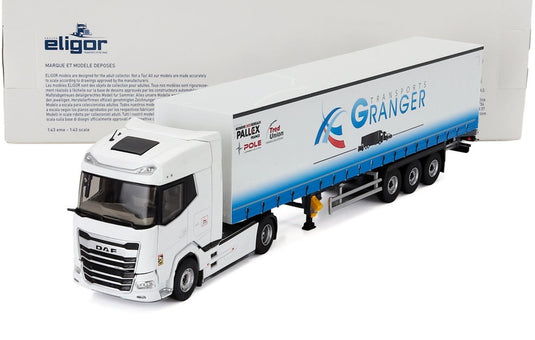 DAF XG トラック 幌付 GRANGER 2021 ホワイト / ELIGOR 1/43 ミニカー