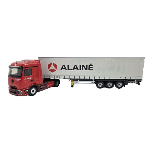 Alaine Group メルセデス・ベンツ E Actros カーテンサイド セミトレーラー トラック / ELIGOR 1/43 トラック模型