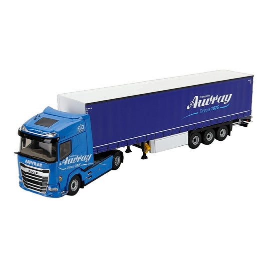 DAFダフ XG 2021 TRUCKトラック TELONATO AUVRAY TRANSPORTS ツートーンブルー / ELIGOR 1/43 トラック商用車