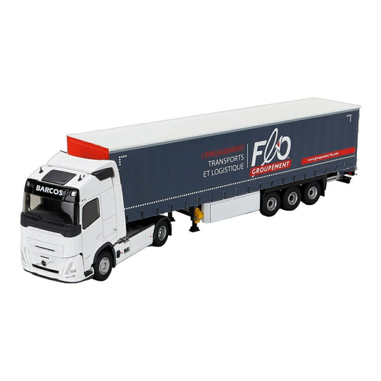 VOLVOボルボ FH AEROエアロ 2024 TRUCKトラック TELONATO BARCOS TRANSPORTS ホワイトブルー / ELIGOR 1/43 トラック商用車