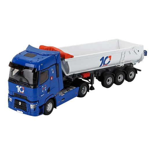 Renaultルノー T-LINE HIGH トラック ダンプカー DTM TRANSPORTS 2021 ブルー/ホワイト MOVIMENTO TERRA / ELIGOR 1/43 ミニカー トラック模型