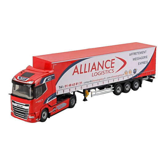 DAF XG トラック ALLIANCE TRANSPORTS 2021 レッドホワイト / ELIGOR 1/43 ミニカー トラック模型