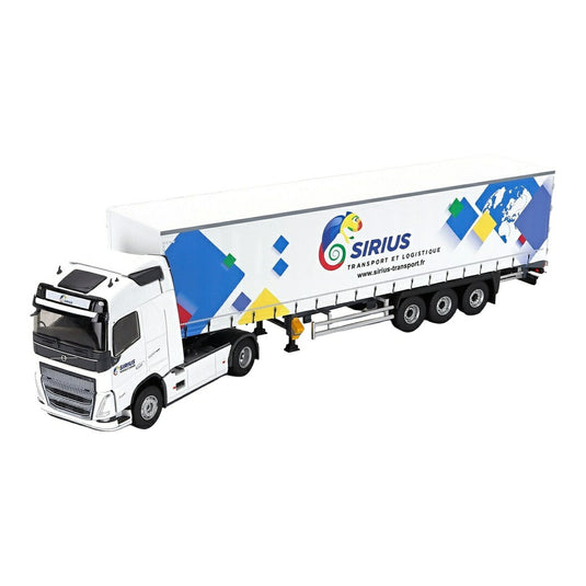 Volvoボルボ FH 500 トラック SIRIUS TRANSPORTS 2020 ホワイト / ELIGOR 1/43 ミニカー トラック模型