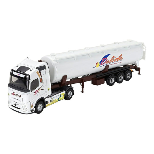 Volvoボルボ FH AERO 540 タンクローリー Delisle Transports 2024 ホワイト ブラウン / ELIGOR 1/43 ミニカー トラック模型