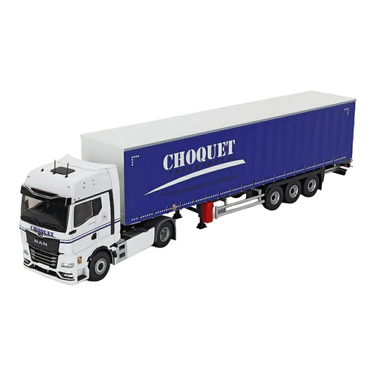 MAN TGX GX テロナート CHOQUET TRANSPORTS 2021 ホワイト/ブルー / ELIGOR 1/43 ミニカー トラック模型