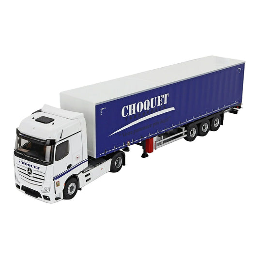 Mercedes Benzメルセデスベンツ Actros 5 1851 トラック Choquet Transports 2020 ホワイト/ブルー / ELIGOR 1/43 ミニカー トラック模型