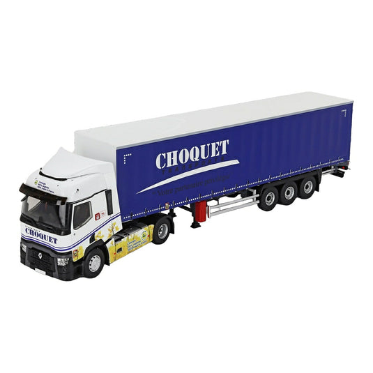 Renaultルノー T480 トラック CHOQUET TRANSPORTS 2021 ホワイト/ブルー / ELIGOR 1/43 ミニカー トラック模型