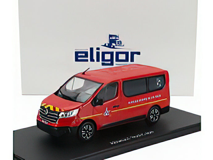 RENAULT  TRAFIC MINIBUS BSPP SAPEURS POMPIERS DE PARIS 2022  RED/ELIGOR 1/43ミニカー