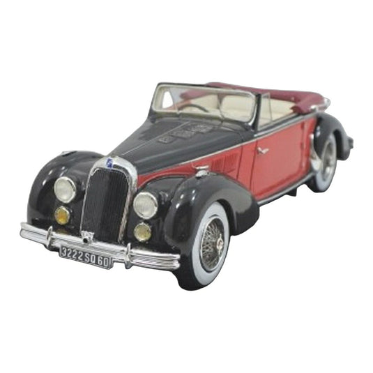 【予約】2026年発売予定 Talbot Lagoタルボラーゴ T26 Recordレコード Cabrioletカブリオレ Openオープン 1948 Redレッド Blackブラック / ESVAL 1/43 ミニカー