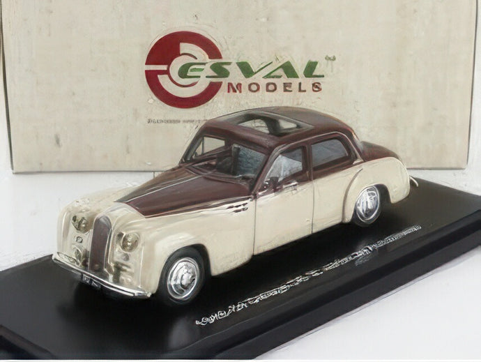 【予約】12月以降発売予定DELAGE D6 3L AUTOBINEAU セダン オープンルーフ 1948 ベージュ ブラウン/ ESVAL MODEL 1/43 ミニカー