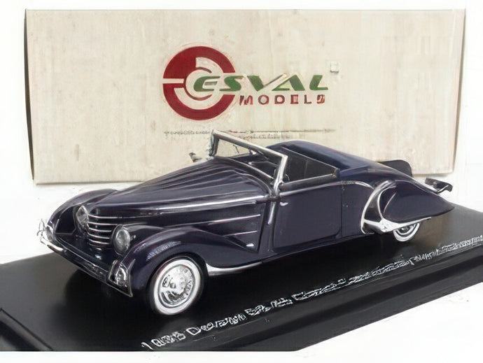 【予約】12月以降発売予定DELAGE D8 85 クラボ ロードスター アンリシャプロン オープン 1935 ブルー/ ESVAL MODEL 1/43 ミニカー