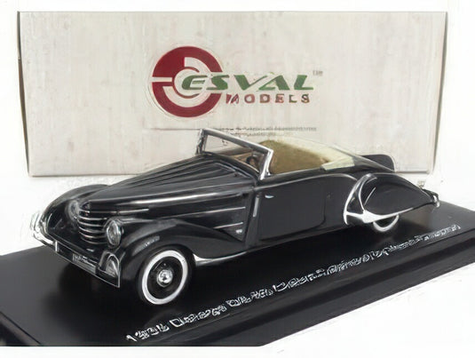 【予約】12月以降発売予定DELAGE D8 85 クラボ ロードスター アンリシャプロン オープン 1935 ブラック/ ESVAL MODEL 1/43 ミニカー