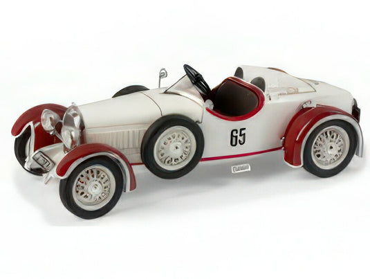 【予約】2025年発売予定AUSTRO-DAIMLER - ADR8 TORPEDO ROADSTER N 65 RACING 1929 - WHITE BROWN/ESVAL 1/43ミニカー