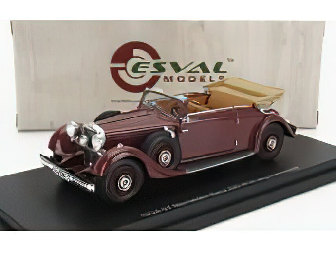 【予約】10-12月以降発売予定MERCEDES BENZ 290 W18 B PASSO LUNGO CABRIOLET OPEN 1933 BROWN/ESVAL 1/43ミニカー