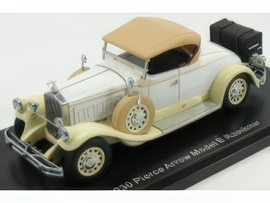 PIERCE ARROW - MODEL B ROADSTER CLOSED 1930 - BEIGE WHITE/ESVAL 1/43ミニカー 500台限定