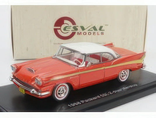 【予約】12月以降発売予定PACKARD 58L ハードトップ クローズド 1958 レッド ホワイト ゴールド/ ESVAL MODEL 1/43 ミニカー