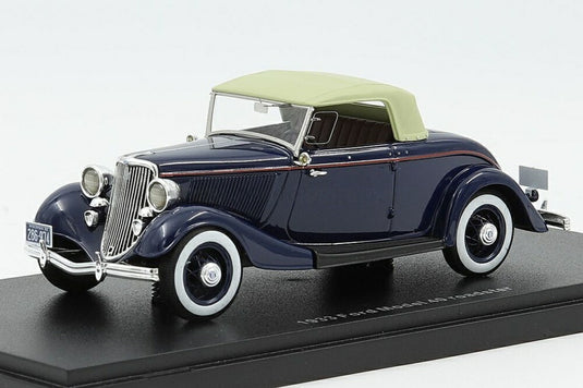Ford V8 Model 40 ロードスター 1933y トップアップ /ダークブルー// ESVAL 1/43 ミニカー