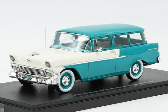 Chevrolet 150 Handyman ワゴン 1956y 2ドアワゴン /ターコイズホワイト// ESVAL 1/43 ミニカー