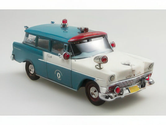【予約】2025年発売予定CHEVROLET - 150 HANDYMAN AMBULANCE 1956 - TORQUOISE WHITE RED/ESVAL 1/43ミニカー