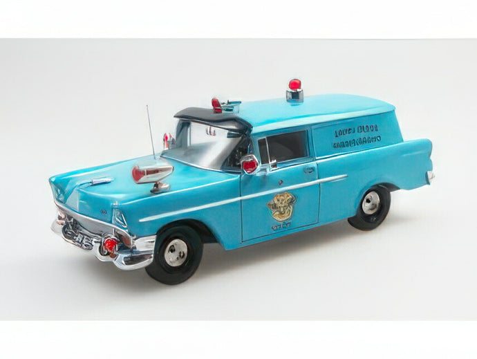 【予約】2025年発売予定CHEVROLET - 150 VAN POLICE 1956 - BLUE BLACK/ESVAL 1/43ミニカー