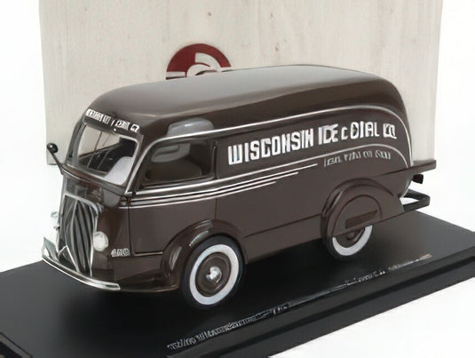 INTERNATIONAL - D-300 N 600 VAN WISCONSIN ICE & COAL CO. 1938 - COAL FUEL - OIL COKE - BROWN/ESVAL 1/43ミニカー