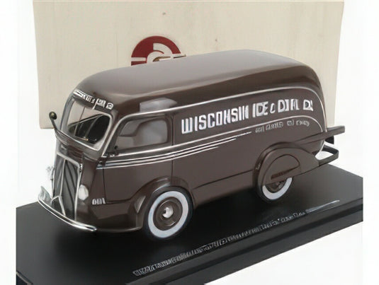 INTERNATIONAL - D-300 N 601 VAN WISCONSIN ICE & COAL CO. 1938 - ICE CUBES - ICE CHIPS - BROWN/ESVAL 1/43ミニカー