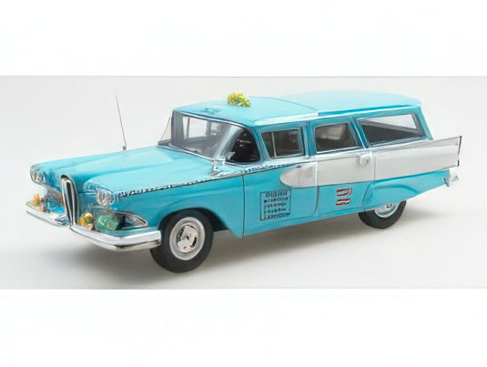 【予約】2025年発売予定EDSEL - VILLAGER TAXI 1958 - LIGHT BLUE WHITE/ESVAL 1/43ミニカー
