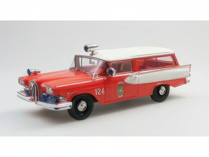 【予約】2025年発売予定EDSEL - ROUNDUP SW STATION WAGON POLICE 1958 - RED WHITE/ESVAL 1/43ミニカー