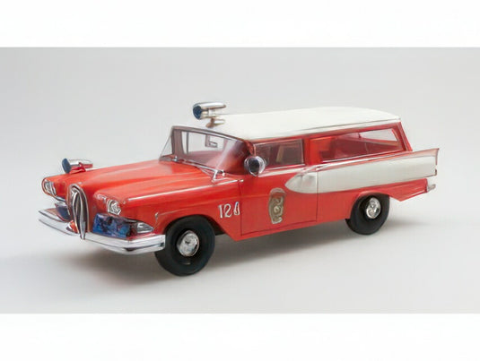 【予約】2025年発売予定EDSEL - ROUNDUP SW STATION WAGON POLICE 1958 - RED WHITE/ESVAL 1/43ミニカー
