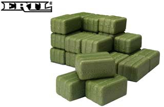 干し草ベール 24個パック ジオラマ 農機 農業 付属品 模型 アクセサリー / ERTL 1/16 農機