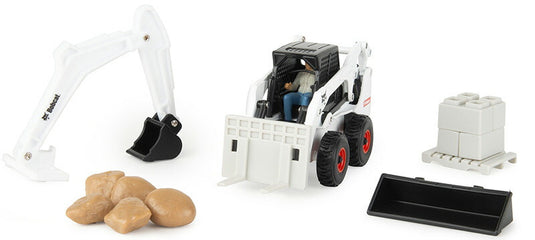 Bobcatボブキャット スキッドステア プレイセット 農業玩具 模型 モデル / ERTL 1/32 建設機械模型